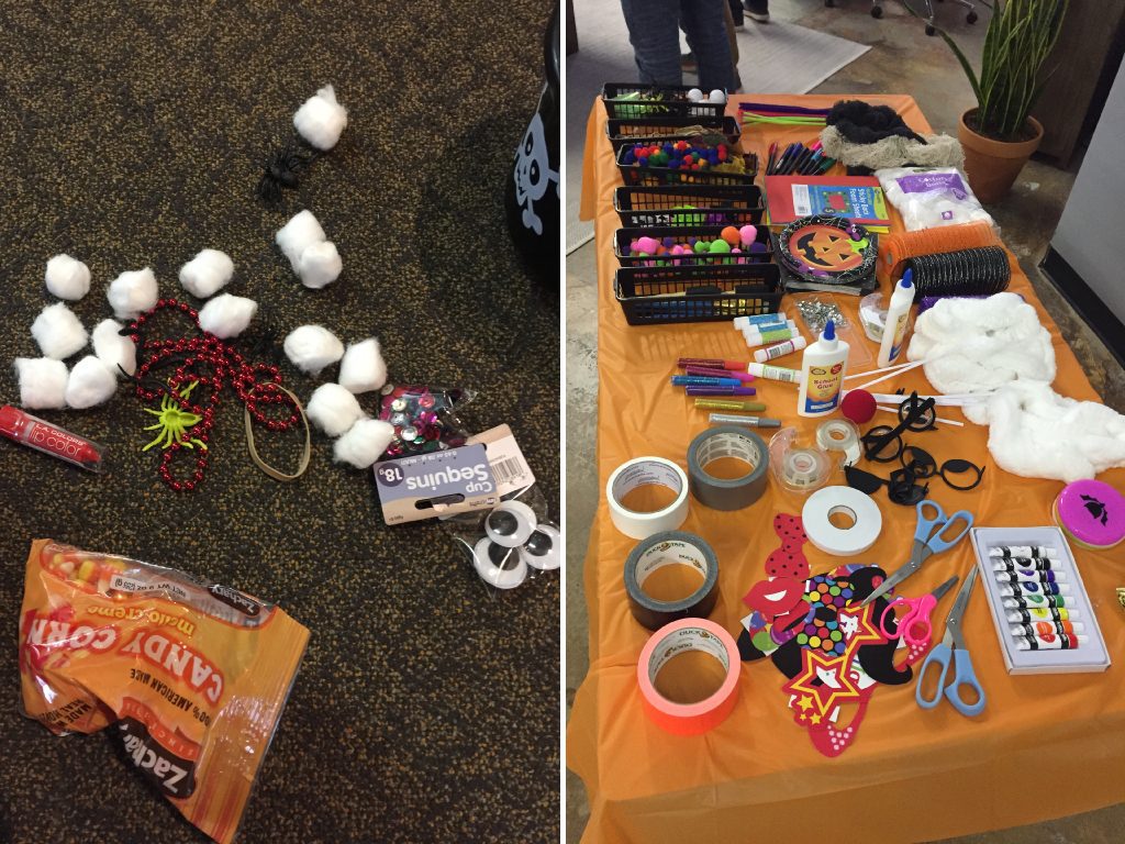 Creative Constraints - Halloween Edition with mystery bucket and craft pantry for the Airship Pumpkin Decorating Challenge