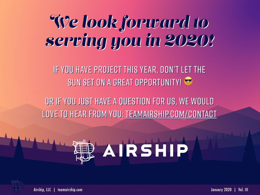 airship serving software development clients in 2020
